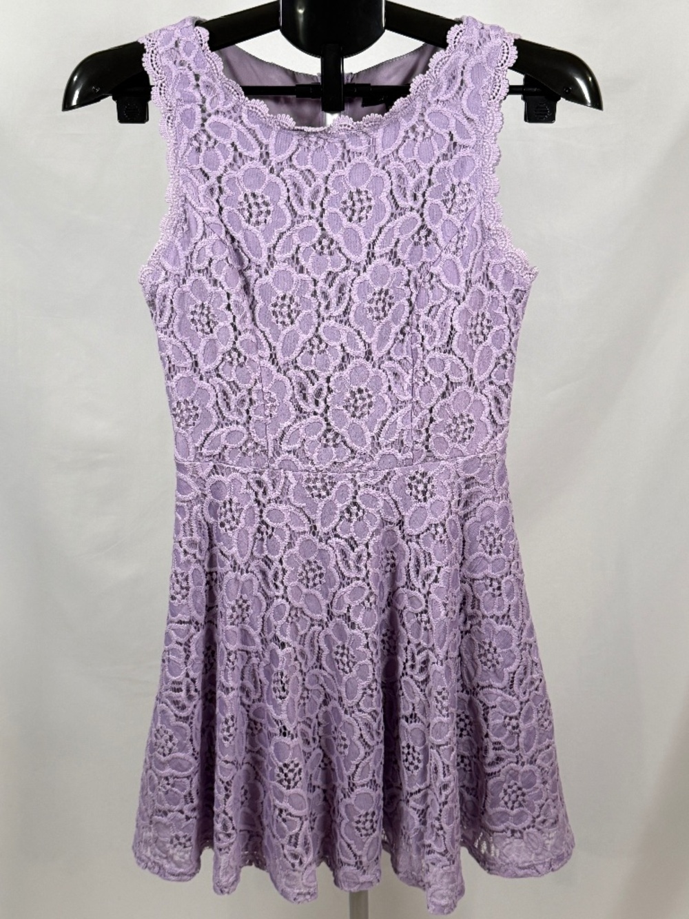 Lavender Lace Homecoming Dress City Studio Juniors 7 Fit & Flare Floral